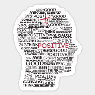 Positive mind concept Sticker